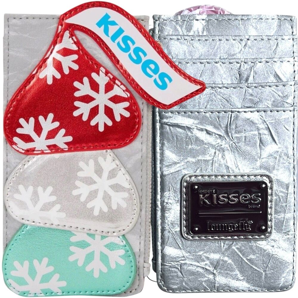 Loungefly Hershey's Kisses Chocolate Holiday Large Card Holder Wallet NEW
